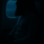 Hisham Khasawinah Sitting in an Airplane